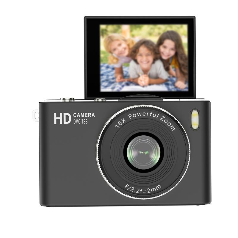 64MP For Ultra HD Digital Camera with Flip Screen 4K Video 2.4 Inch IPS Display Lightweight Portable for Travel Use