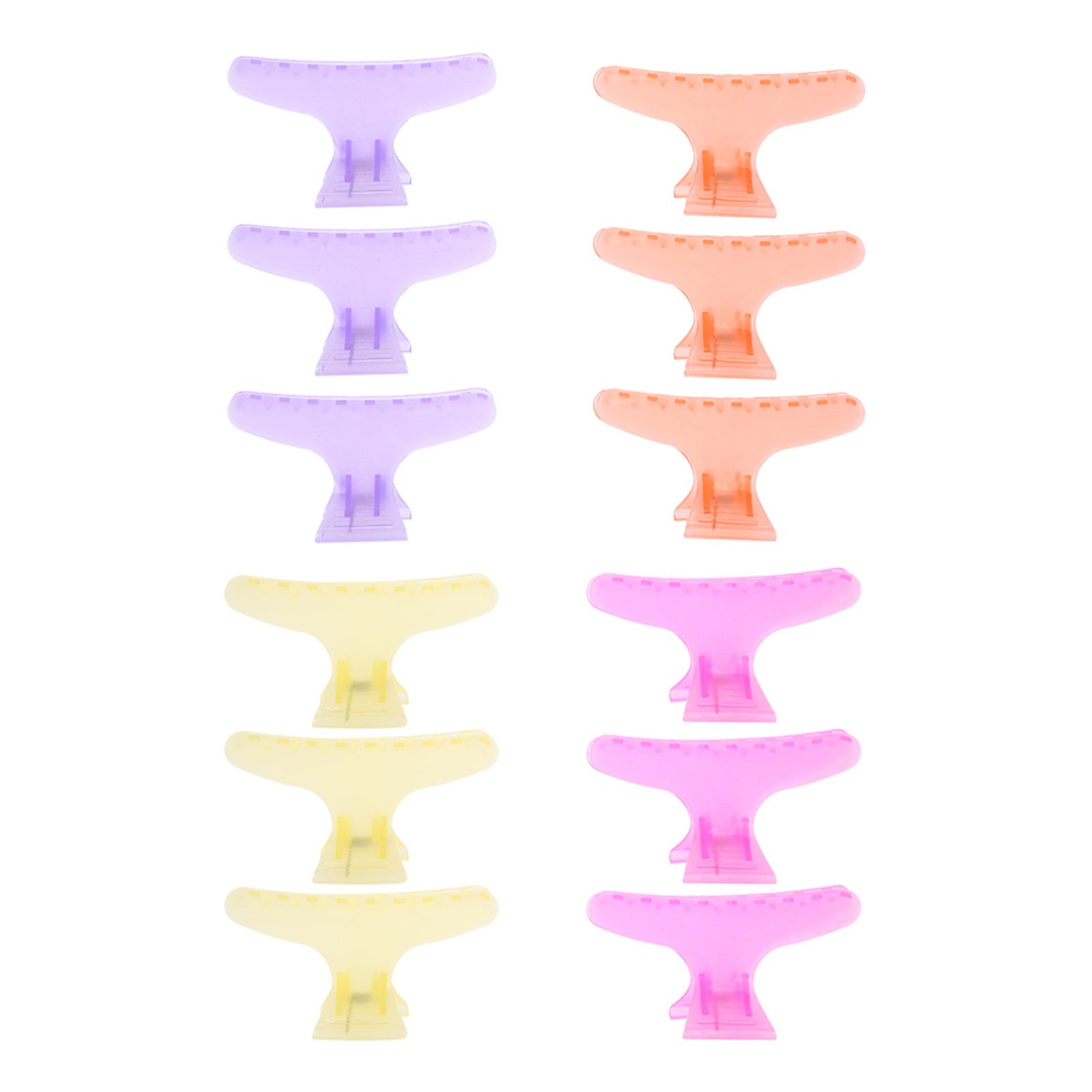 12PcsCelsiusset   Holding Hair Clip Hair Section Claw Clamps Hairdressing Tool Colorful