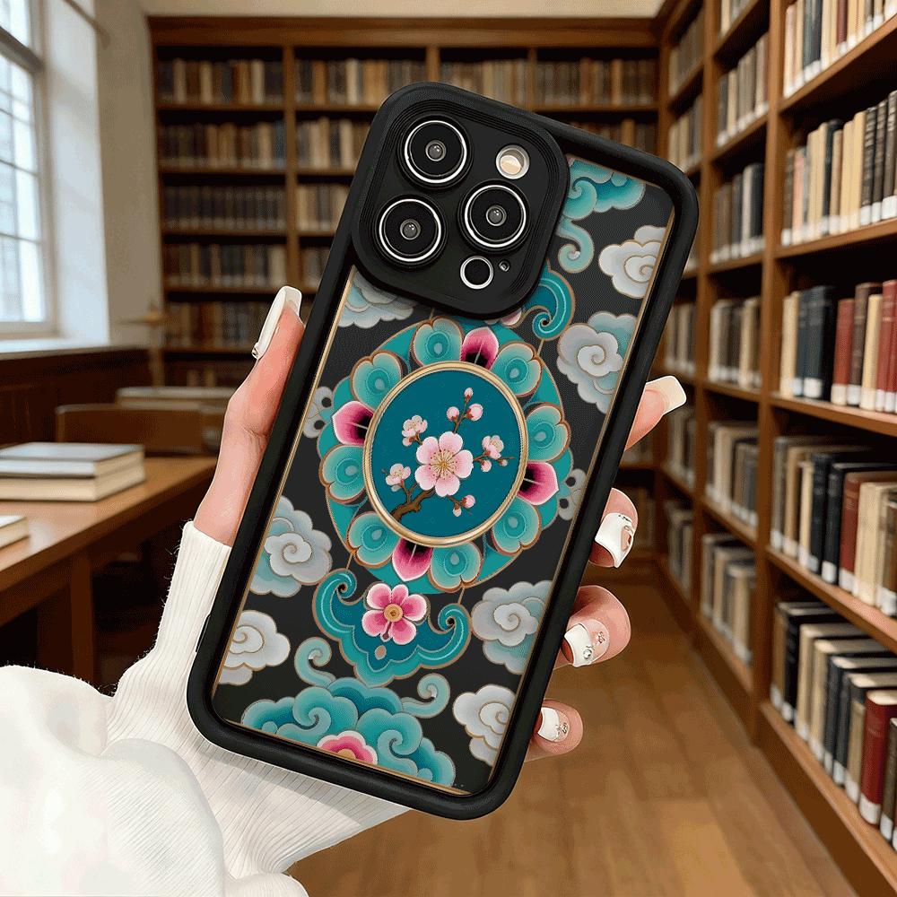 Peach Blossom Cloud Ornament Luxury Anti-Slip TPU Phone Case For Xiaomi Redmi Note 15 14 13 12 11 10 9 Pro Full Protective Cover