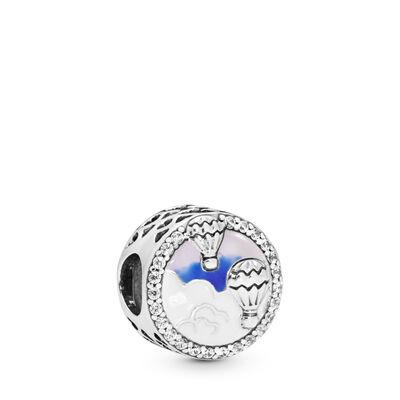 New 925 Silver Round Snowflake Parachute Star Love Charm Fit Bracelet Accessories Women Jewelry