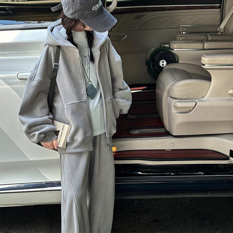 Girls' Winter 2025 Fleece Hoodie & Sweatpants Set