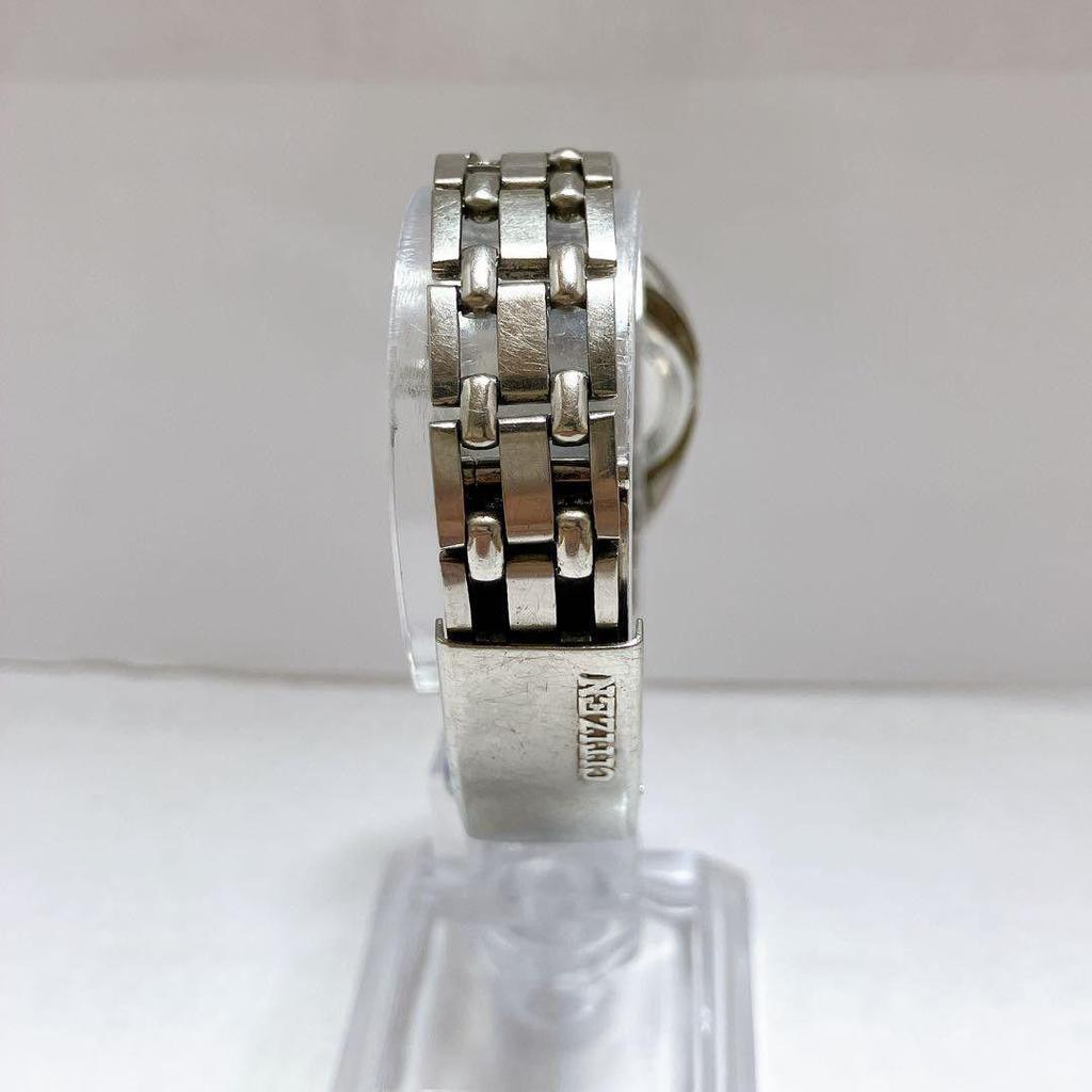 Used Working Item Ladies CITIZEN Manual Winding Wristwatch Date 4-610075-K