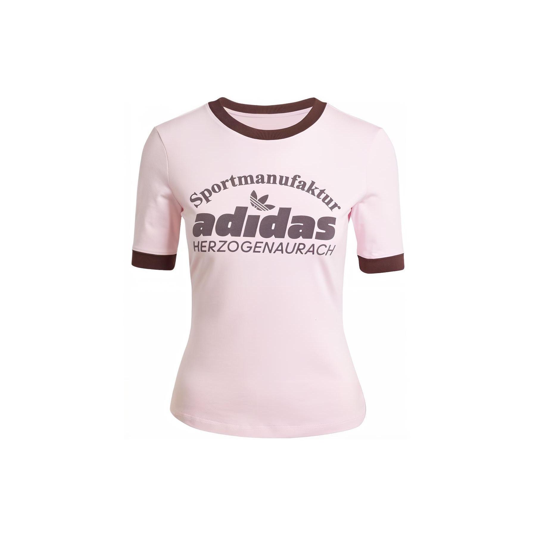 (WMNS) adidas originals Retro Graphic Tee Asia Sizing  Pink  Women s IR6087 XXS