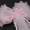 Pearl Bridal Ribbon Bow Hairpin Barrettes Wedding Headdress Bridal Headwear  Bridal