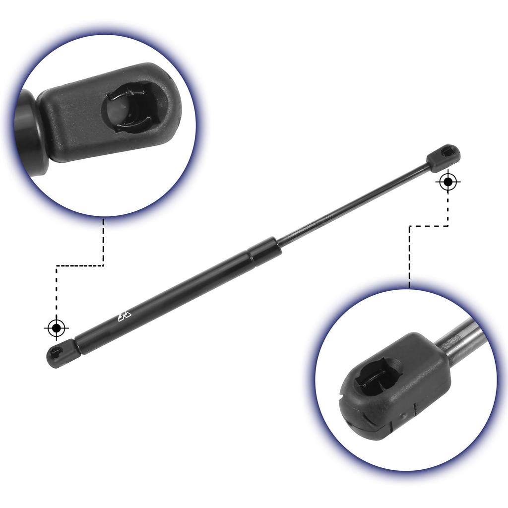 X AUTOHAUX Gaz Gazowe Wsparcie Sprężyna Gazowa Maska Tylna Klapa Bagażnika Uniwersalne do Ściany i Innych oraz Zestaw 2 Sprężyn, Amortyzator, Amortyzator, Amortyzator, 24 funty/107 N, 38 cm,