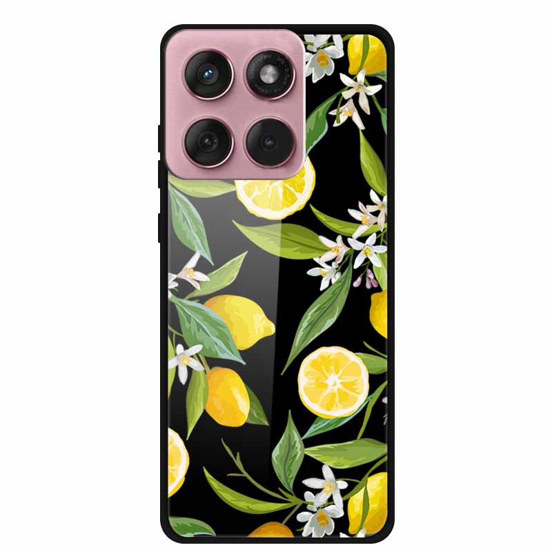 Für Motorola Edge 60 60s 5G Glas Hülle Cartoon Weicher Stoßfänger Hartes Gehärtetes Glas Rückseite Hülle Für Motorola Edge 60 Fusion Schale