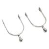 2Pcs Women Horse Spurs Stainless Steel Western Spurs with Roller Ball for Equestrian Boots