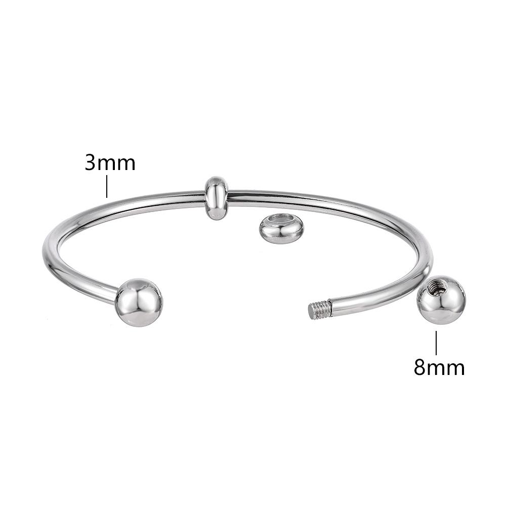 Women’s Titanium Steel Waterproof Beaded Elastic Bracelet