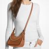 Michael Kors Wilma Minimalist Solid Color Logo Chain Zip Closure Leather Shoulder Bag Women Shoulder Bag Olive-Brown 35H3G3WC5L-LUGGAGE