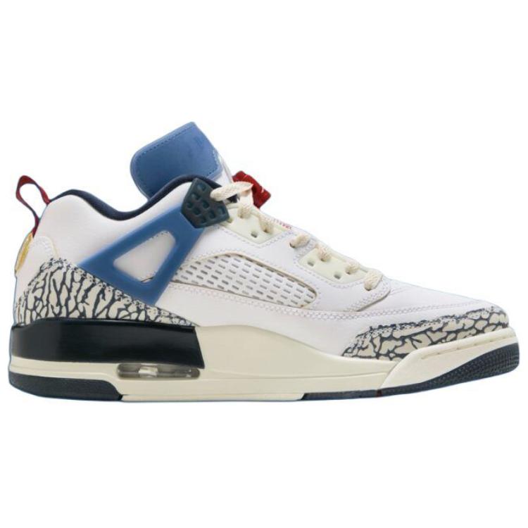 Air Jordan Spizike Low Motion White Armory Navy Aegean Storm Gym Red HM3712-164