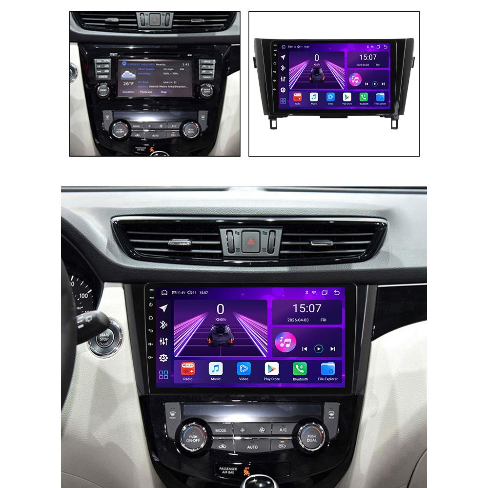 Android Car-Play Car Radio For Nissan X-Trail T32 Qashqai 2013-2017 Multimedia Player Head Unit Stereo GPS Navigation BT WIFI,8 CORE ,2+32GB