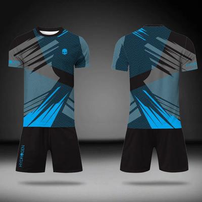 Móda Unisex 3D Potisk Dresový Set Venkovní Tenisové Tričko+Kapsové Šortky 2dílné Outfity Lehký Rychleschnoucí Pánská Tepláková Souprava Sportovní Oblečení
