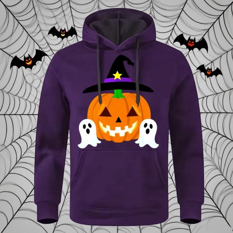 2025 Halloween Pumpkin Head Pattern Men's Hoodie Skull Print Classic Casual 3D Print Hoodie Holiday Outing Long Sleeve Top