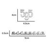 Auto Accessories 3D Metal 595 Esseesse Emblem Car Sticker Badge Body Side Fender Tail Car Trunk Decor Car Styling