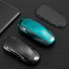 Leder TPU Auto Smart Key Cover Fall Fob für Tesla Modell X Modell S Modell 3 Modell Y Schlüssel Shell tasche Halter Schutz Zubehör