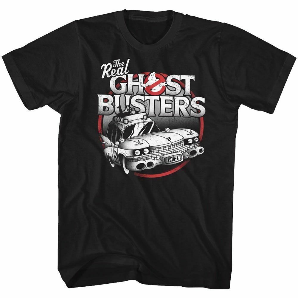 

Real Ghostbusters The Car Black T-Shirt 4XL