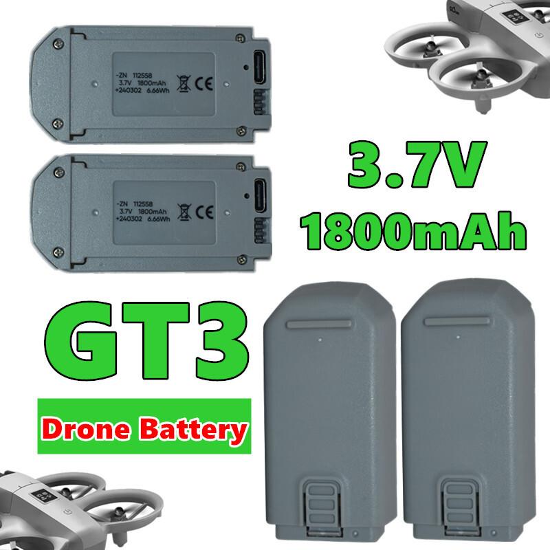 Original GT3 Drone Battery 3.7V 1800mAh High-Capacity Rechargeable LiPo Battery with Type-C Charging Port