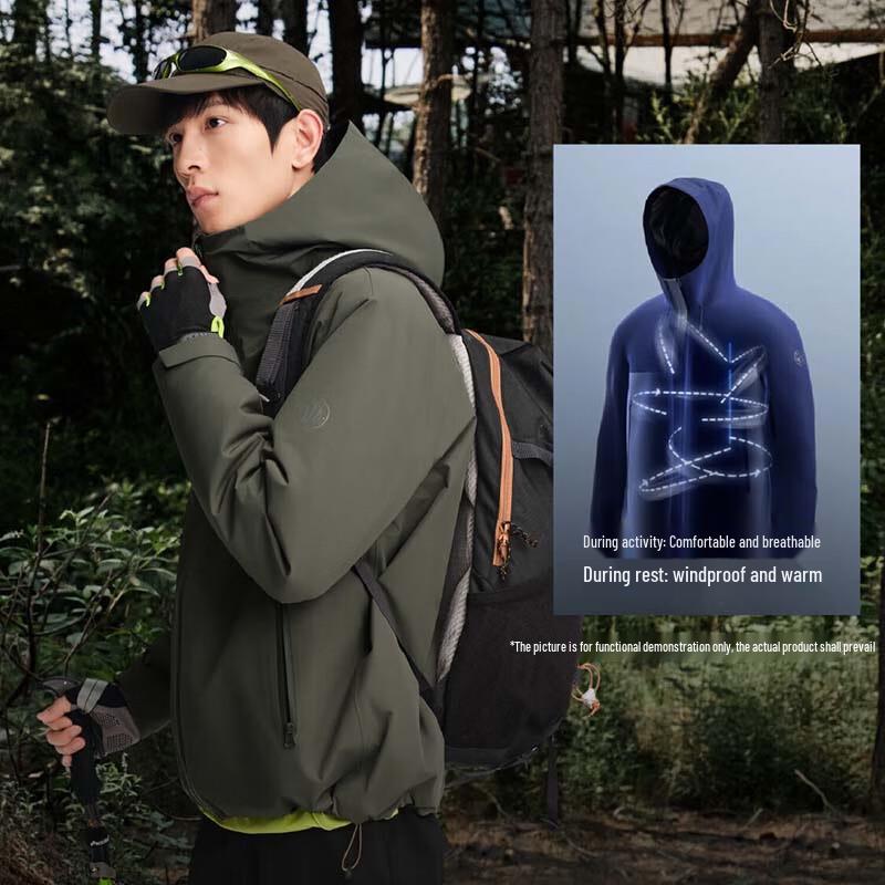 Bosideng 3-in-1 Windproof Waterproof Down Jacket B250331323