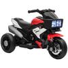 Children's Electric Motorcycle with Lights Horn Music Wide Tyres Motorcycle for Children with Speed 3 Km/h Red