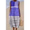 Summer new sleeveless pocket casual printing temperament long dress dress slim dress