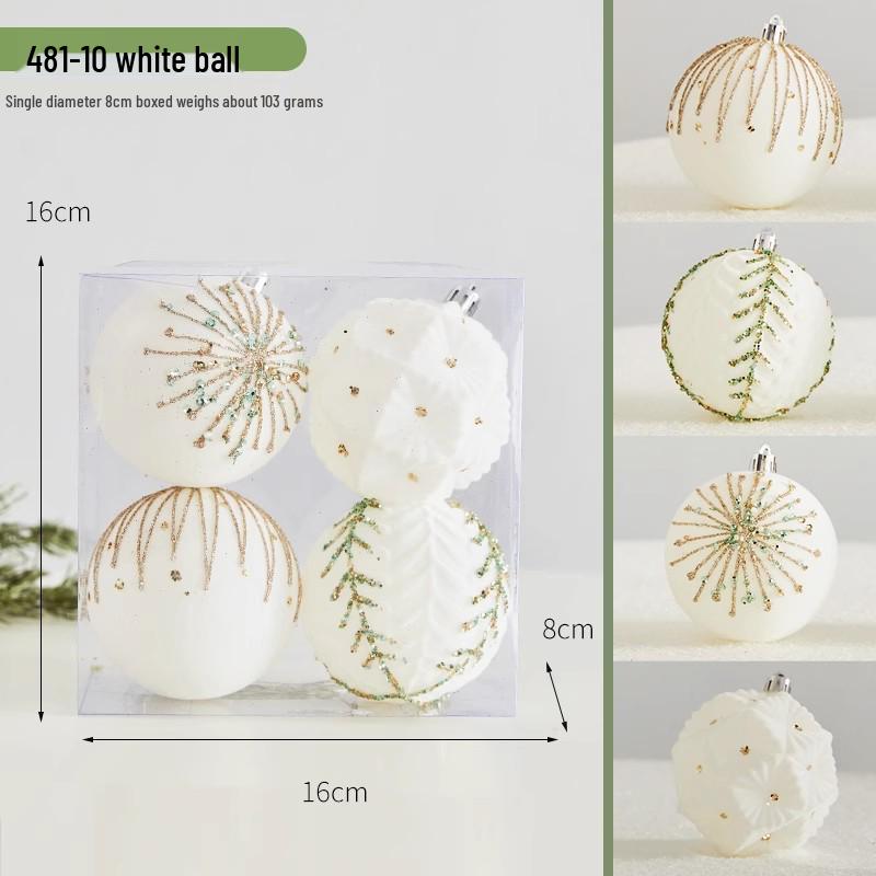 Hand-Painted Wine Red Christmas Ornament - Flocked Hanging Ball for Trees, Hotels, Malls, and Window Displays