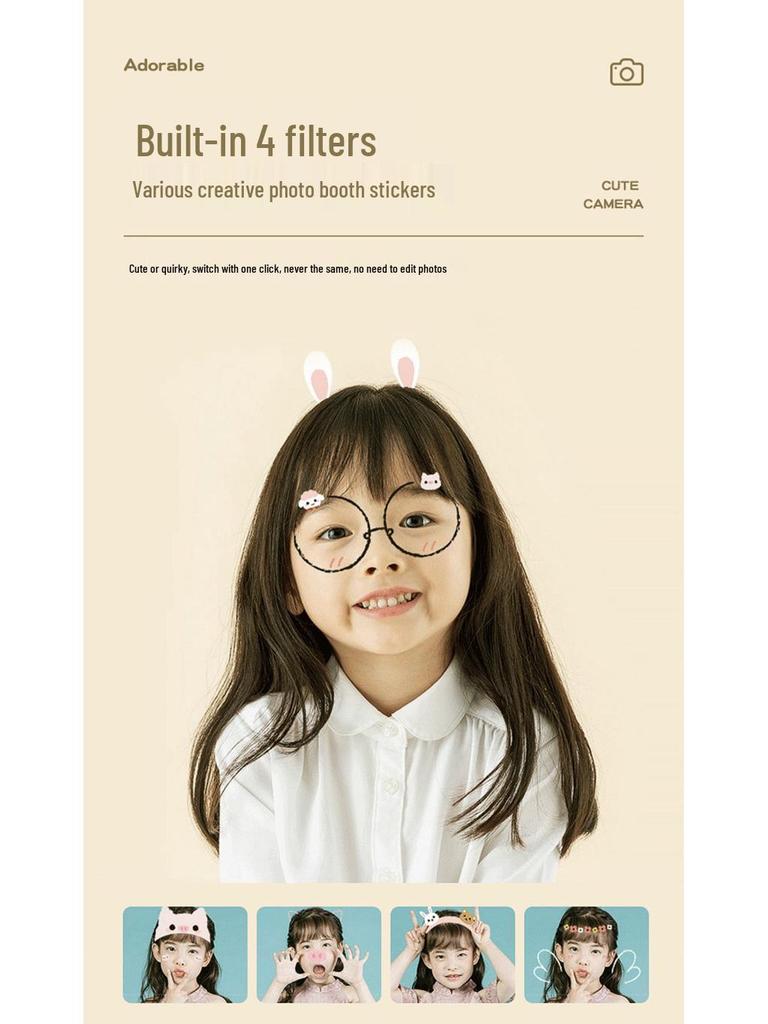 High-Resolution Cartoon Digital Mini Camera for Kids – Perfect for Parties & Birthdays