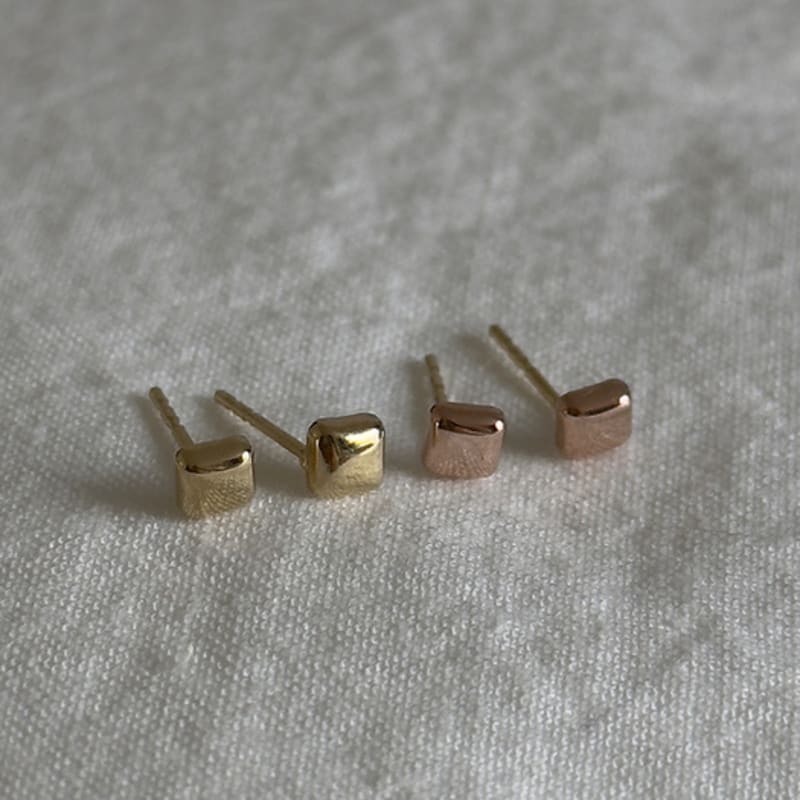Faye 14k Cube Earrings