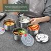 Huanlu 201 Stainless Steel Multi-Layer Insulated Lunch Box