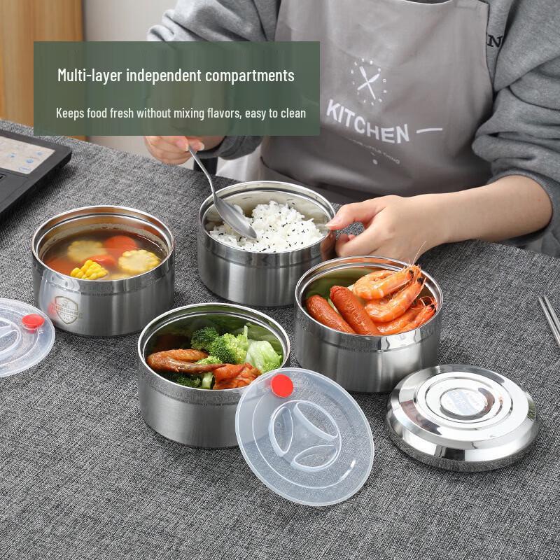 Huanlu 201 Stainless Steel Multi-Layer Insulated Lunch Box