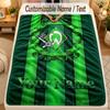 Flannel BlanketWerder Bremen FC Custom Name Text Personalized Soft Warm Throw Blanket Home Decor Gift