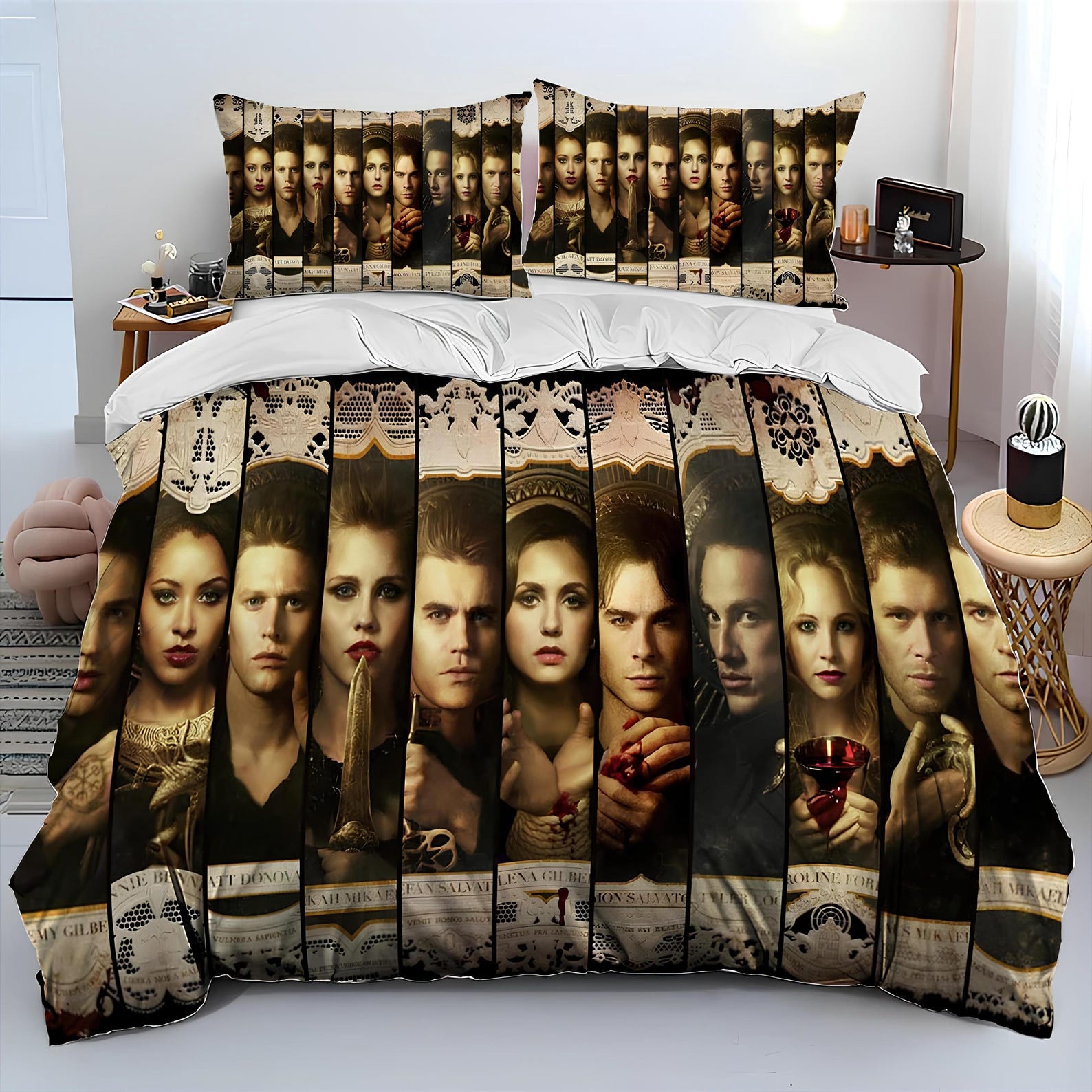 Damon Salvatore Duvet Cover Set: The Vampire Diaries Bedding 135x200cm