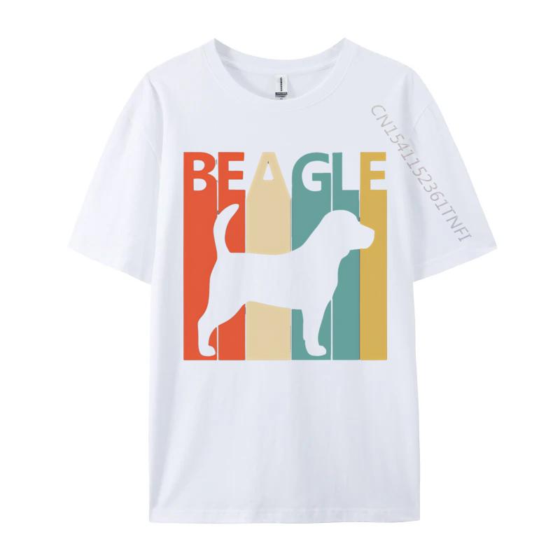

Beagle Dog Owner Vintage Tshirts Mens Loose Size 100 Cotton Print Slim Fit Casual Tshirt Top Mens Clothing 2024 S