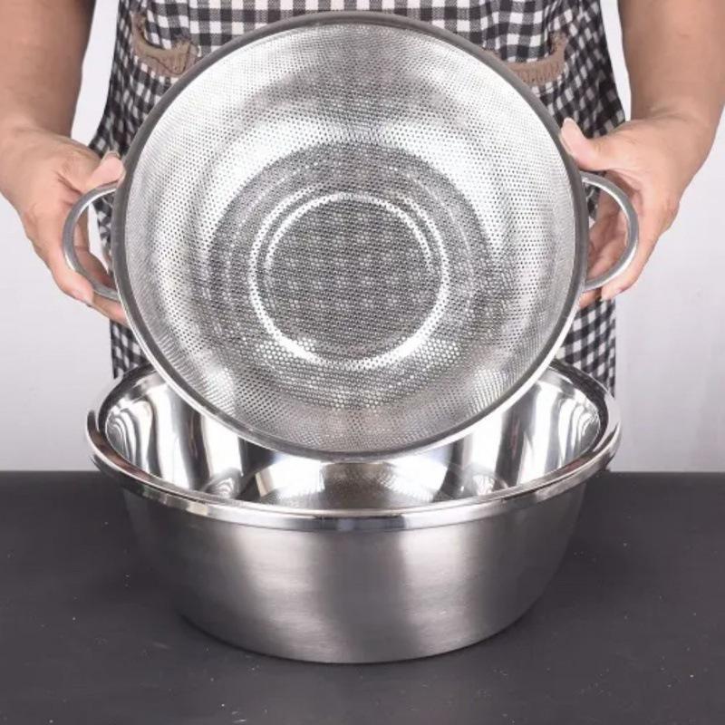 Stainless Steel Sink Drain & Vegetable Washing Basket