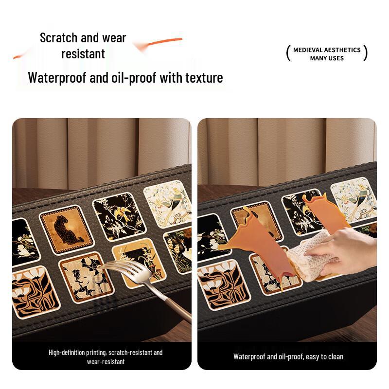 FAJIENUO Luxury Vintage Leather Tissue Box