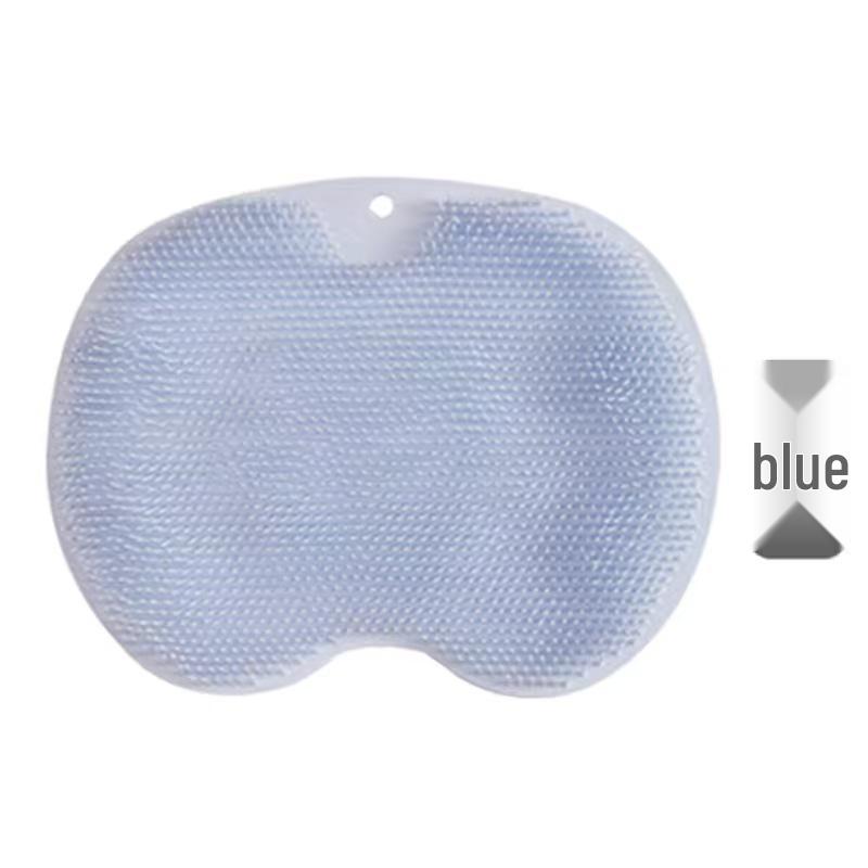 Silicone Non-Slip Bath Mat: Foot and Back Massager, Anti-Itch, For Rubbing and Washing