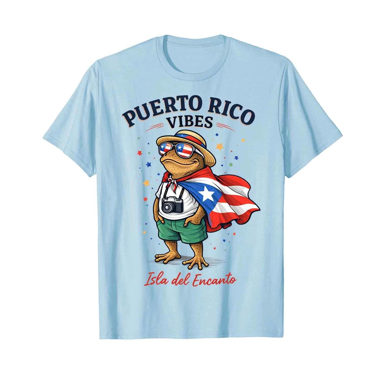 Coqui Frog Puerto Rico Flag Puerto Rican Boricua T-Shirt S