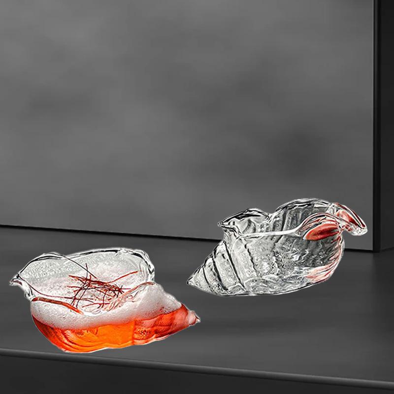 1Pc Creative Glass Wine Bar Cocktail Conch Shaped 150ML