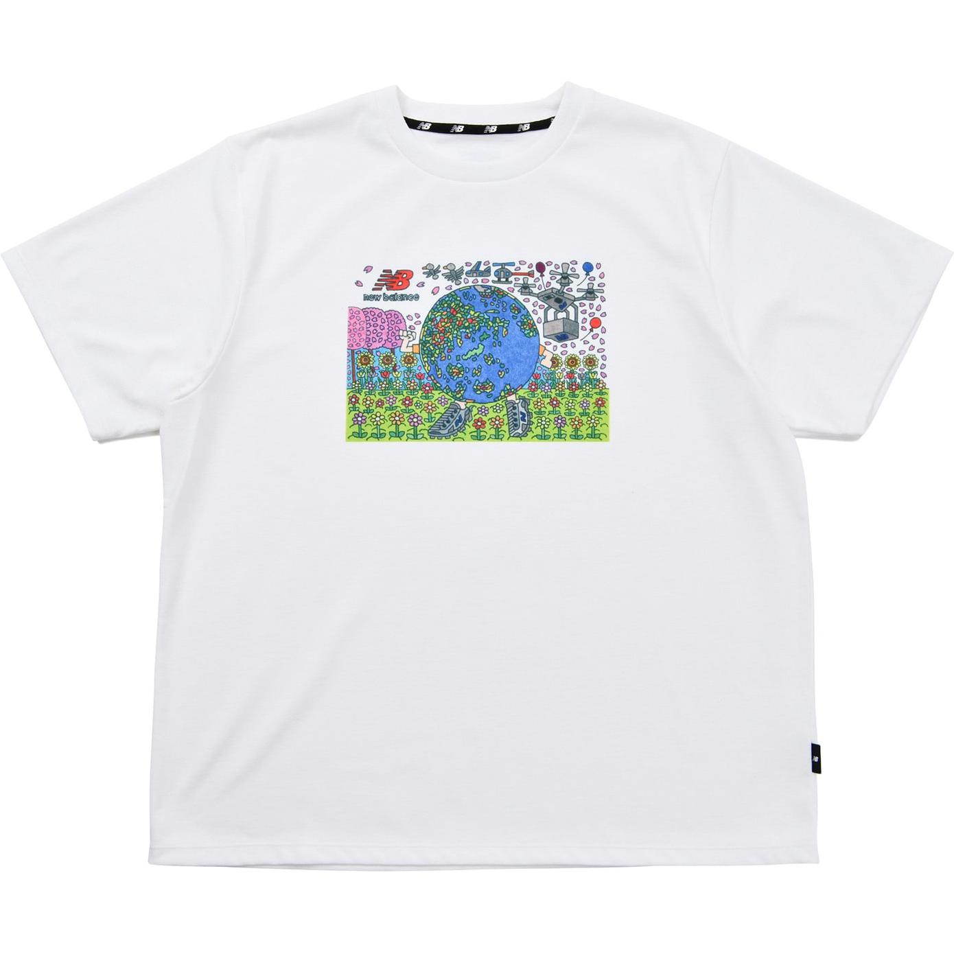 New Balance New Balance Paralym Art 9BOX T Shirts Men s White Crew Neck Moderate Straight Fit JMTL2246-WT S