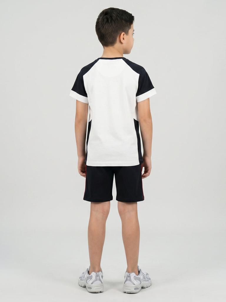 Monte Carlo Boys Regular Fit Printed Bermuda Set