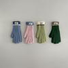 New Touchscreen Kids Gloves Winter Warm Windproof Cold Proof Five Finger Knitting Retro Korean Style Color Mix