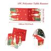 Christmas Table Runner Merry Xmas Home Decoration Ornament for Christmas Party Dinner Happy New Year Indoor Table Decor Accessory Supplies