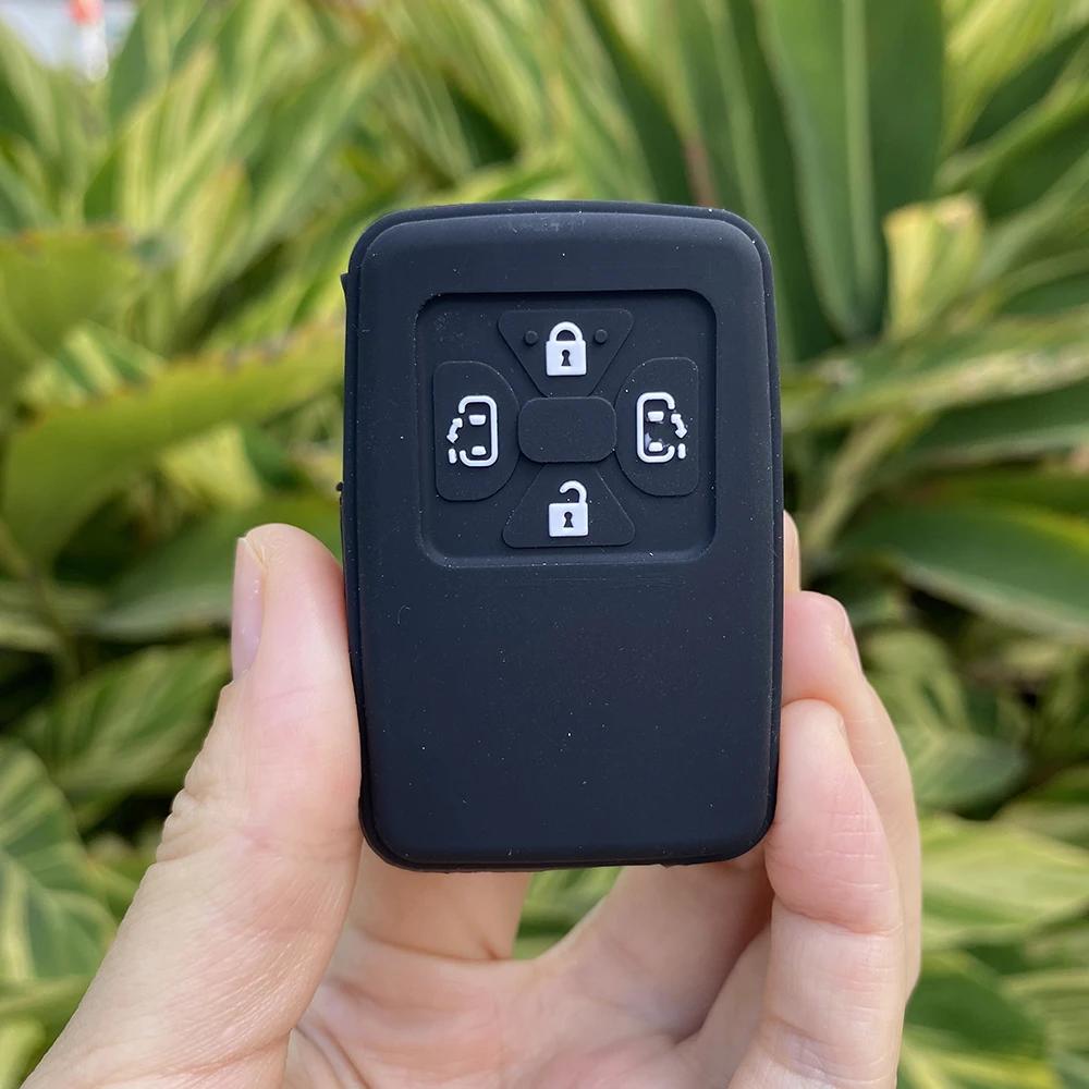 Custodia in Silicone a 4 Pulsanti per Chiave Telecomando Toyota Estima Alphard Vellfire Coprichiave Keyless Guscio Cover Portachiavi per Auto