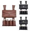 Medieval Leather Side Pack With 4 Bottles Holder Medieval Wizard Waist Bag Medieval Belt Pouches For Halloween Dress Up