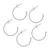 10 Stück Edelstahl C-Form Ohrhaken Ohrringe Zubehör DIY Ohrstecker Handgemachte Ohrringe Schmuckherstellung Zubehör