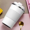 Fashionable Outdoor Sports Coffee Cup - 304 Stainless Steel Tumbler with Silicone Insulated Layer, Reusable Leakproof Travel Mug for Fitness