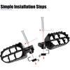 Mini Bike Foot Pegs Assembly Kit Compatible With Coleman Minibike CT200U CT200U-EX BT200X CT200U-EXR CT100U CC100X Axis M200 196Cc 200Cc 97Cc 100Cc