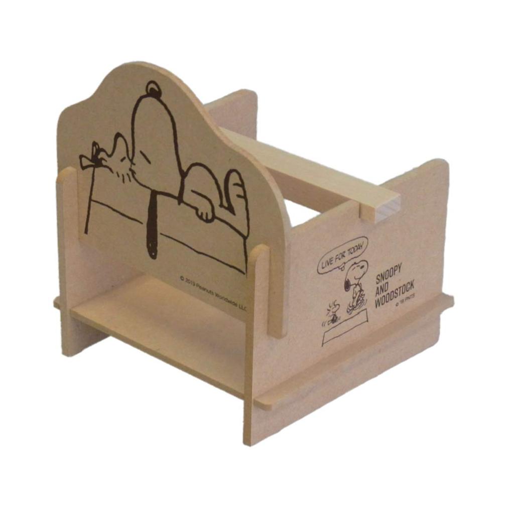 SN SNOOPY Snoopy Wooden Goods, Easy Assembly Roll Paper Cover SNB1200, Made In Japan