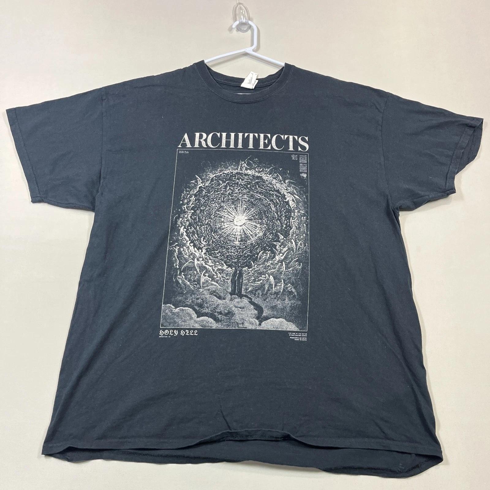 Architects Band Shirt Metal Holy Hell Tour 2021 Tee Gildan Mens 2XL XXL L