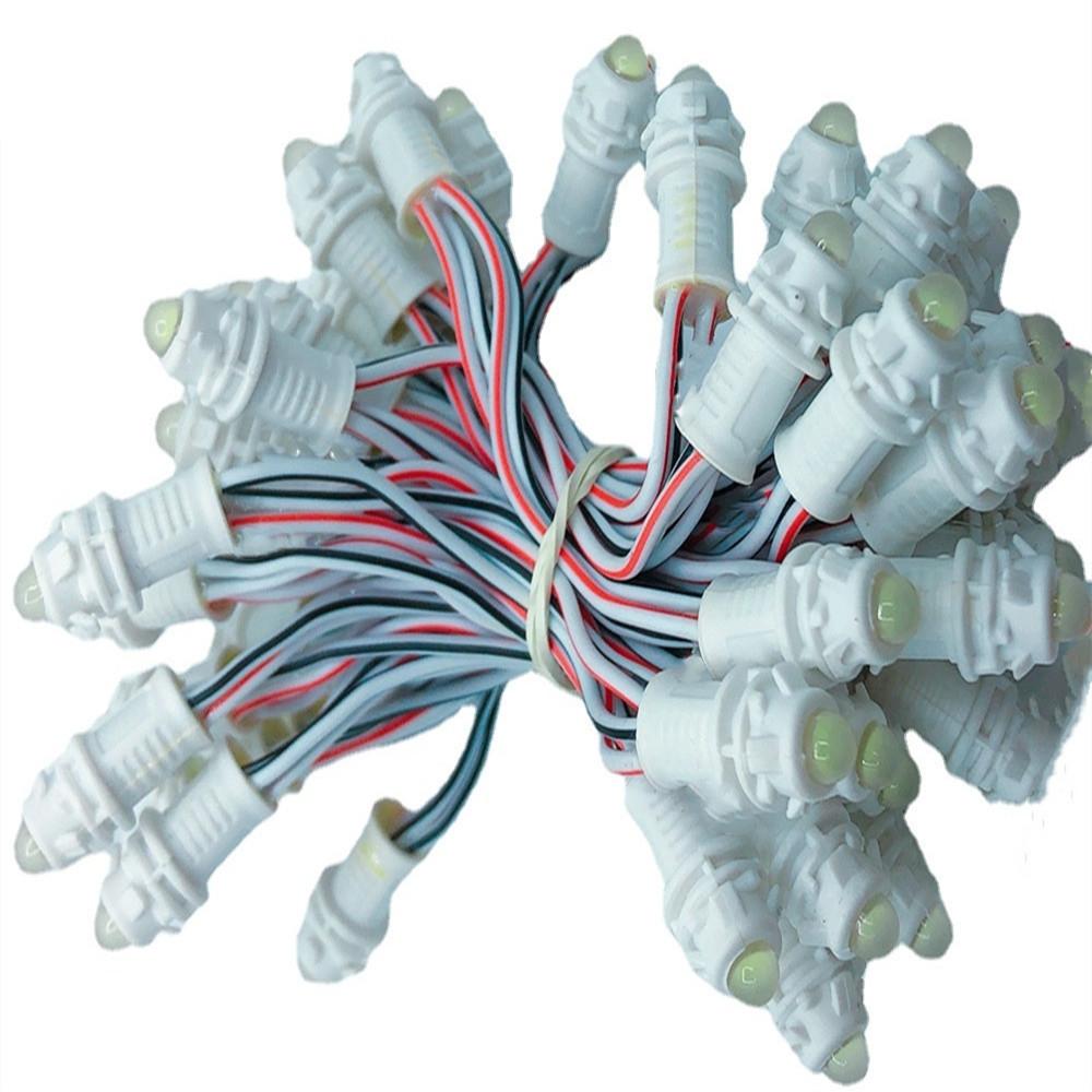 

500pcs 12V Single Color Led Module 7Color Led Light String Led Point Lighting Advertisement Display For Christmas Festival Decor белый