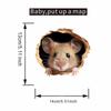 Souris Joueuse Cache-Cache Trou de Souris Sticker Mural Auto-Adhésif Décalcomanie Amovible pour Chambre d'Enfant Chambre à Coucher Salon Couloir Décoration de Maison
